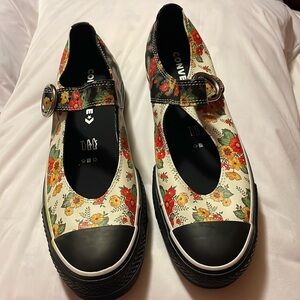 Converse Chuck Taylor Mary Jane Platform In Floral Blocking